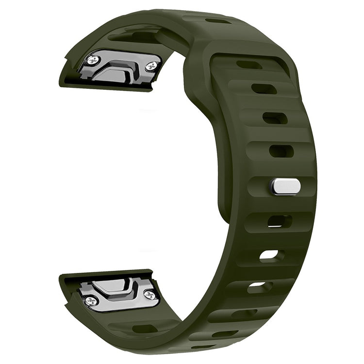 Garmin Fenix 7X Soft Silicone Watch Strap Adjustable Wrist Band Replacement - Dark Green#serie_2