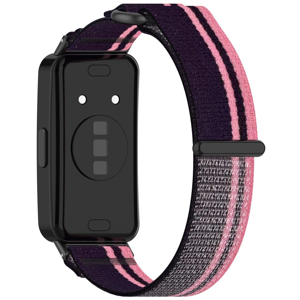 Huawei Band 9 / Band 9 NFC / Band 8 / Band 8 NFC Strap Nylon Sport Loop Watch Bands - Pink+Purple#serie_3