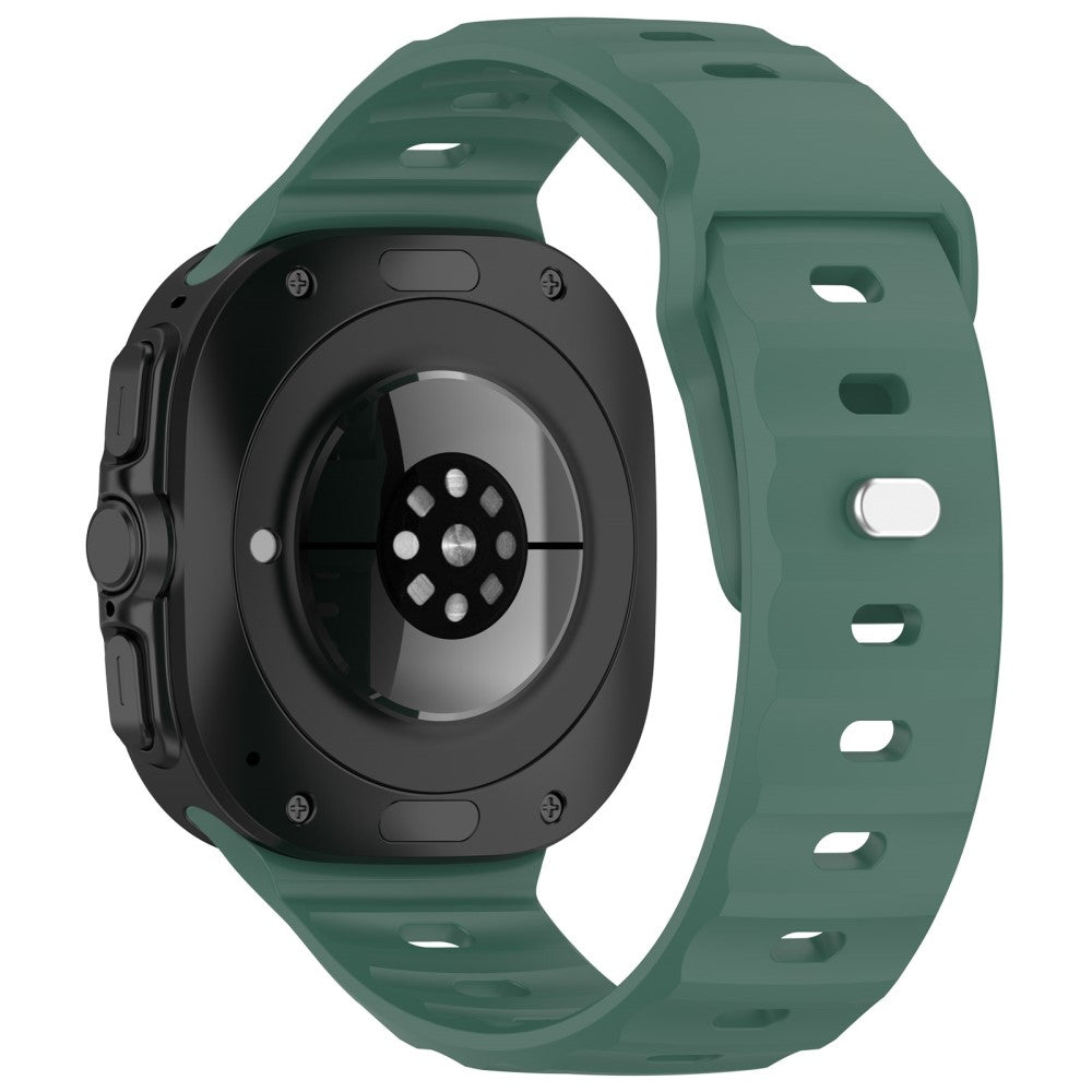 Samsung Galaxy Watch Ultra 47mm Watch Band Adjustable Silicone Wrist Strap - Dark Green#serie_6