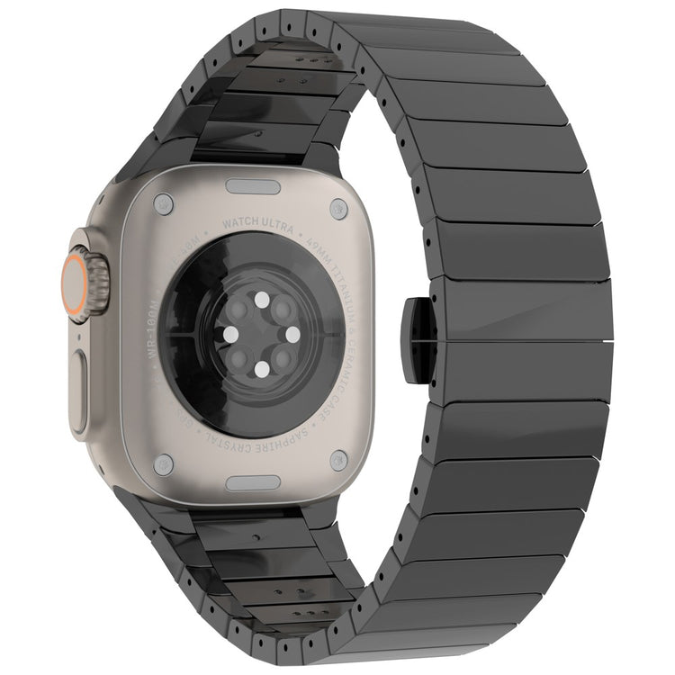 Apple Watch Series 41mm - 40mm - 38mm Zinc Alloy Band Replacement Men Watch Strap - Black#serie_3