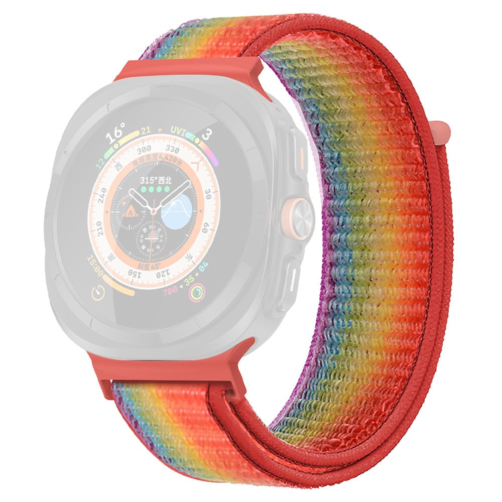 KALEBOL Samsung Galaxy Watch Ultra 47mm Adjustable Braided Nylon Band Replacement Wrist Strap - Rainbow#serie_2