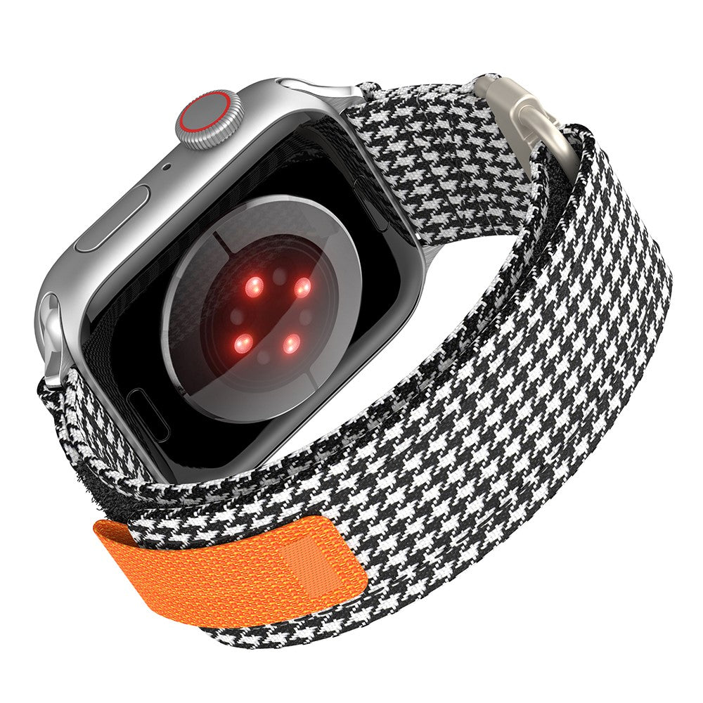 KALEBOL Apple Watch Series 41mm - 40mm - 38mm Nylon Watch Band Magic Tape Strap - Houndstooth#serie_3