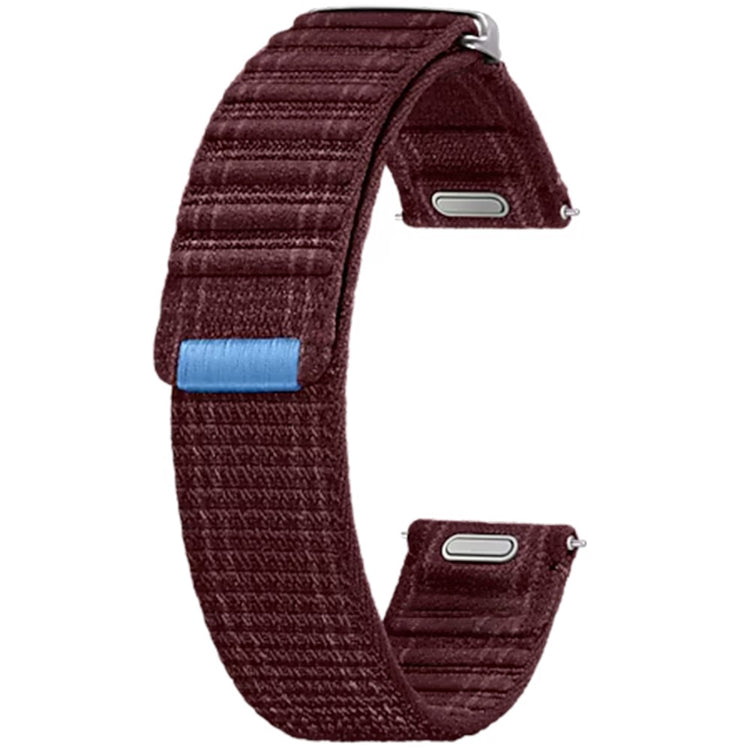 Samsung Galaxy Watch7 Woven Nylon Watch Band 20mm Stylish Sports Adjustable Strap - Wine Red#serie_2