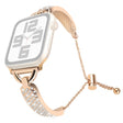 Absolutamente Elegante Apple Smartwatch Metal Y Estrás Universal Correa Reloj