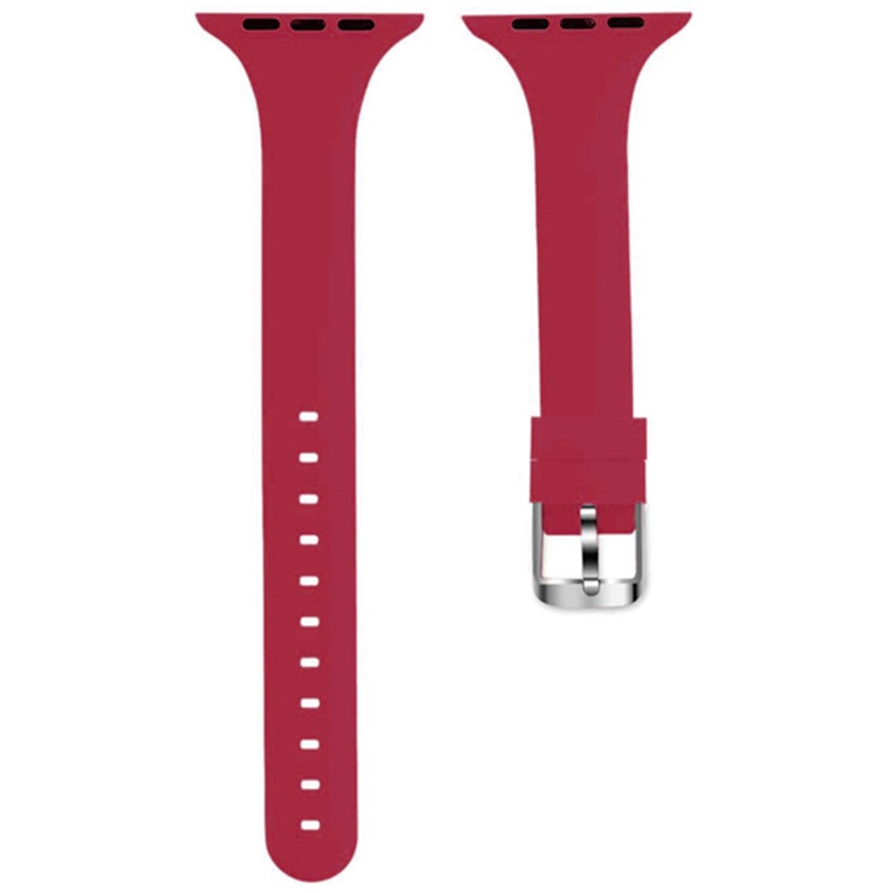 Apple Watch Series 49mm - 45mm - 44mm - 42mm Strap Silicone Sport Watch Band - Red#serie_8