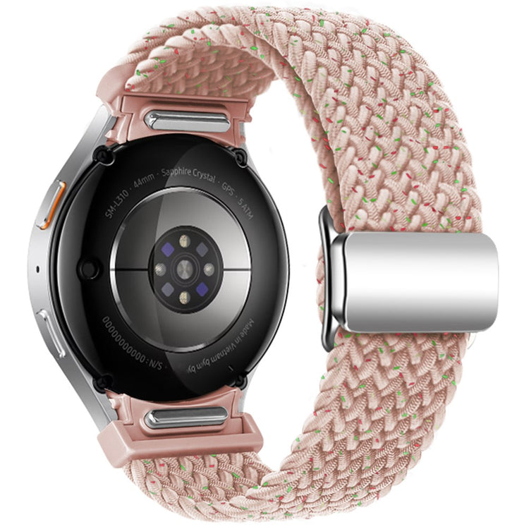 Samsung Galaxy Watch 20mm Braided Watch Band Magnetic Strap - Starlight Pink#serie_21