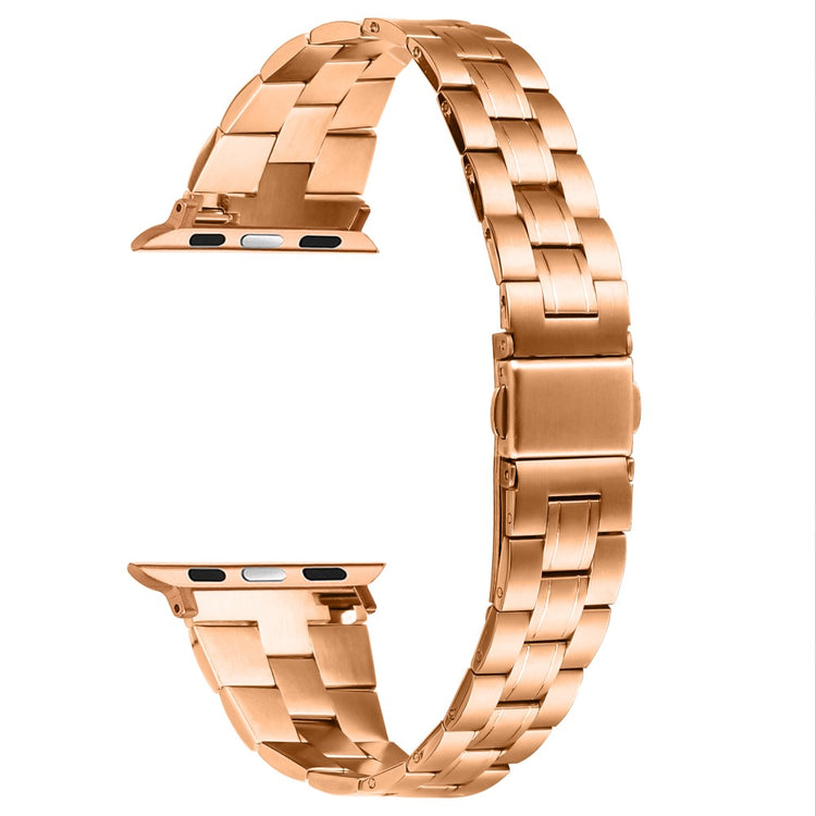 Apple Watch Series 49mm - 45mm - 44mm - 42mm Stainless Steel Band - Rose Gold#serie_7