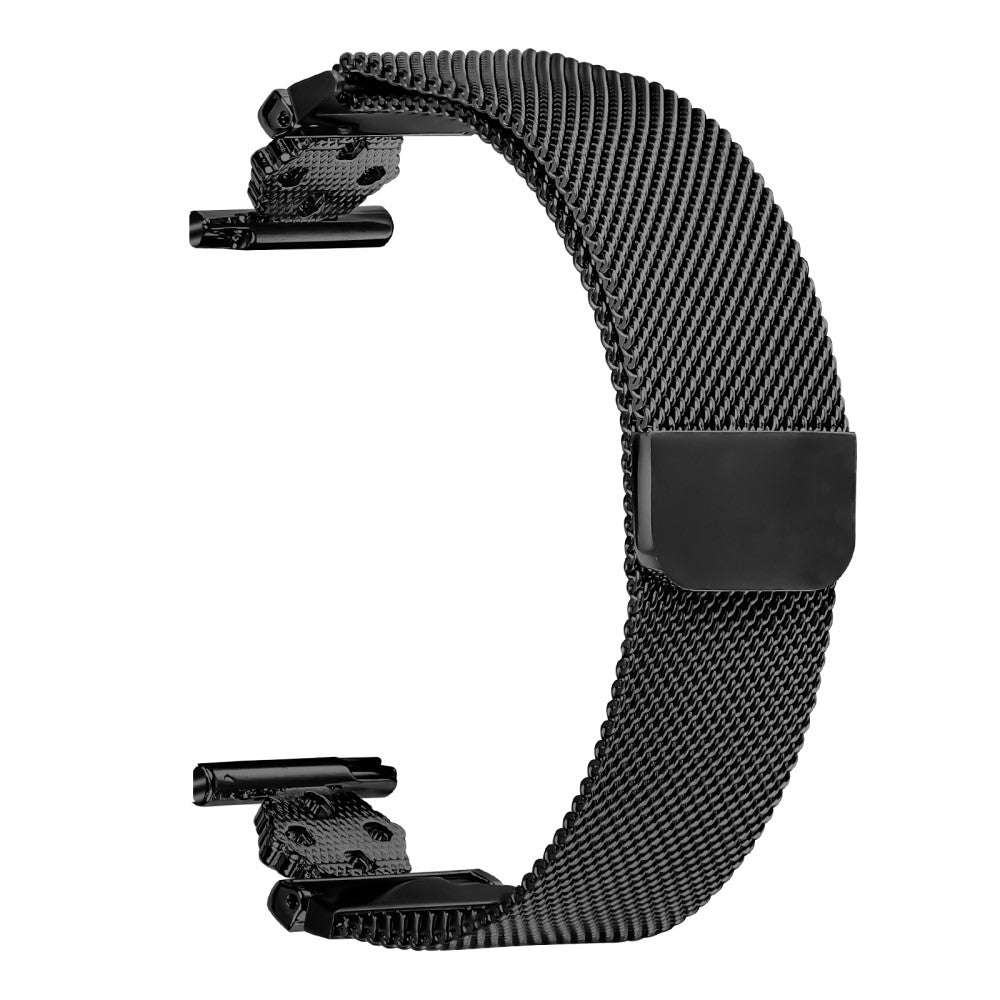Huami Amazfit GTS 2e Milanese Band Flower Stainless Steel Magnetic Mesh Watch Strap - Black#serie_1