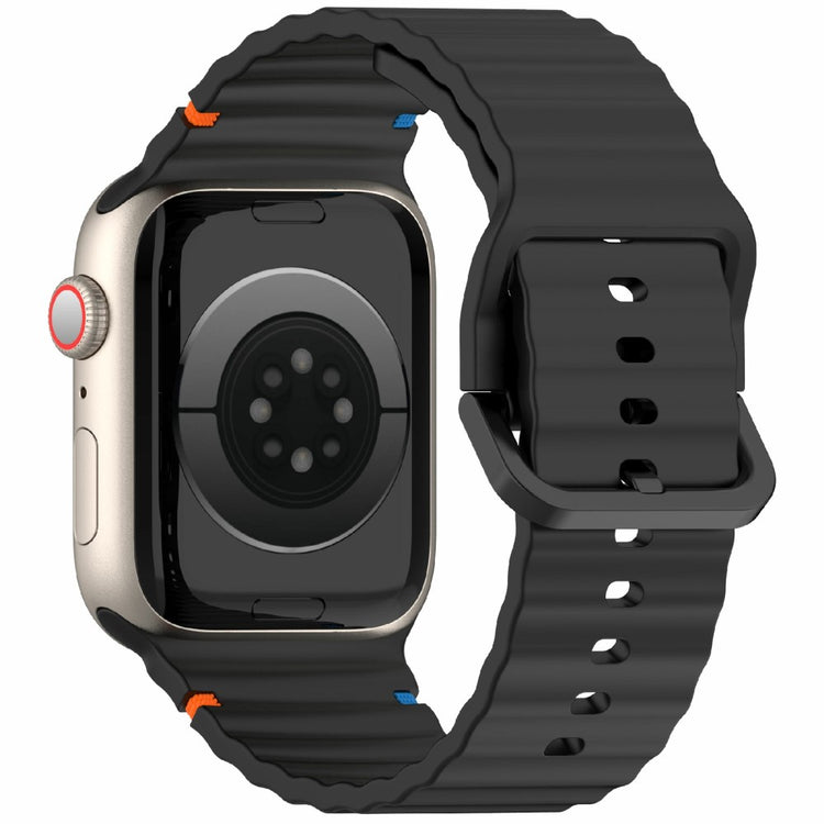 Silicone Strap for Apple Watch Series 49mm - 45mm - 44mm - 42mm Band - Black#serie_1