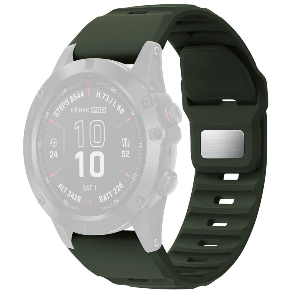 Silicone Strap for Garmin Quickfit 26mm / Fenix 7X Pro / Fenix 7X Replacement Watch Band - Army Green#serie_1