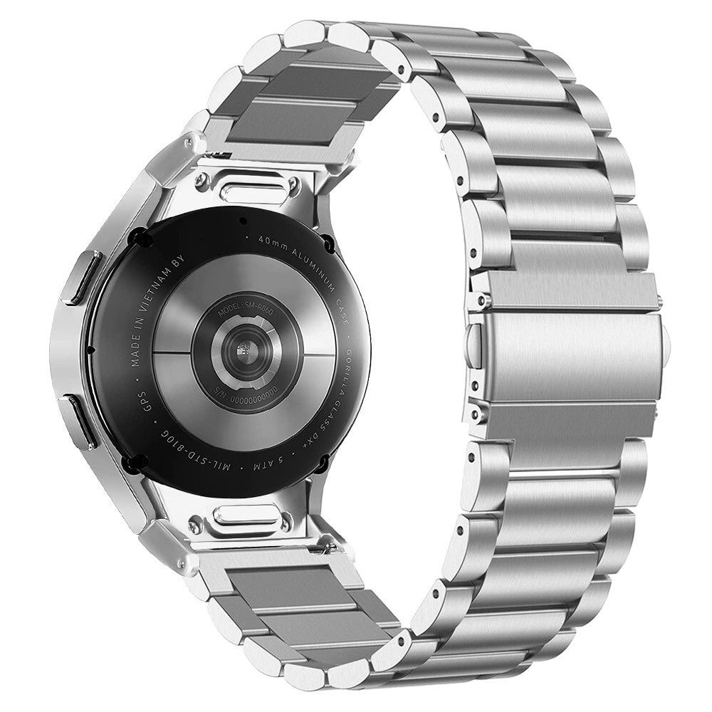 Samsung Galaxy Watch7 40mm / 44mm Strap Quick Release Connector Stainless Steel Watch Band - Silver#serie_1