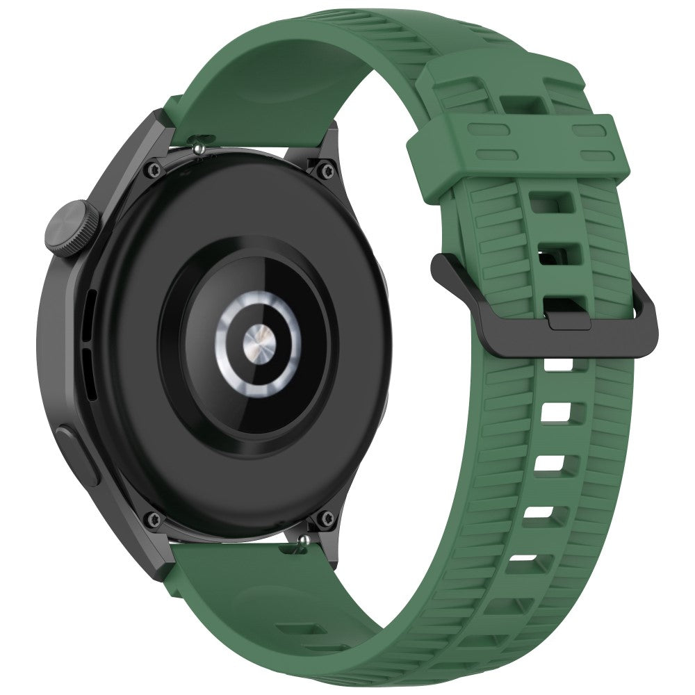 KALEBOL 20mm Watch Strap for Huawei Watch GT 3 42mm / GT 3 Pro 43mm Tire Texture Silicone Wrist Band - Army Green#serie_8