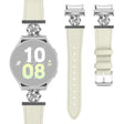 Duradera Samsung Smartwatch Cuero Auténtico Y Metal Universal Correa Reloj