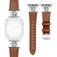 Remarcablemente Agradable Apple Smartwatch Cuero Auténtico Y Metal Universal Correa Reloj