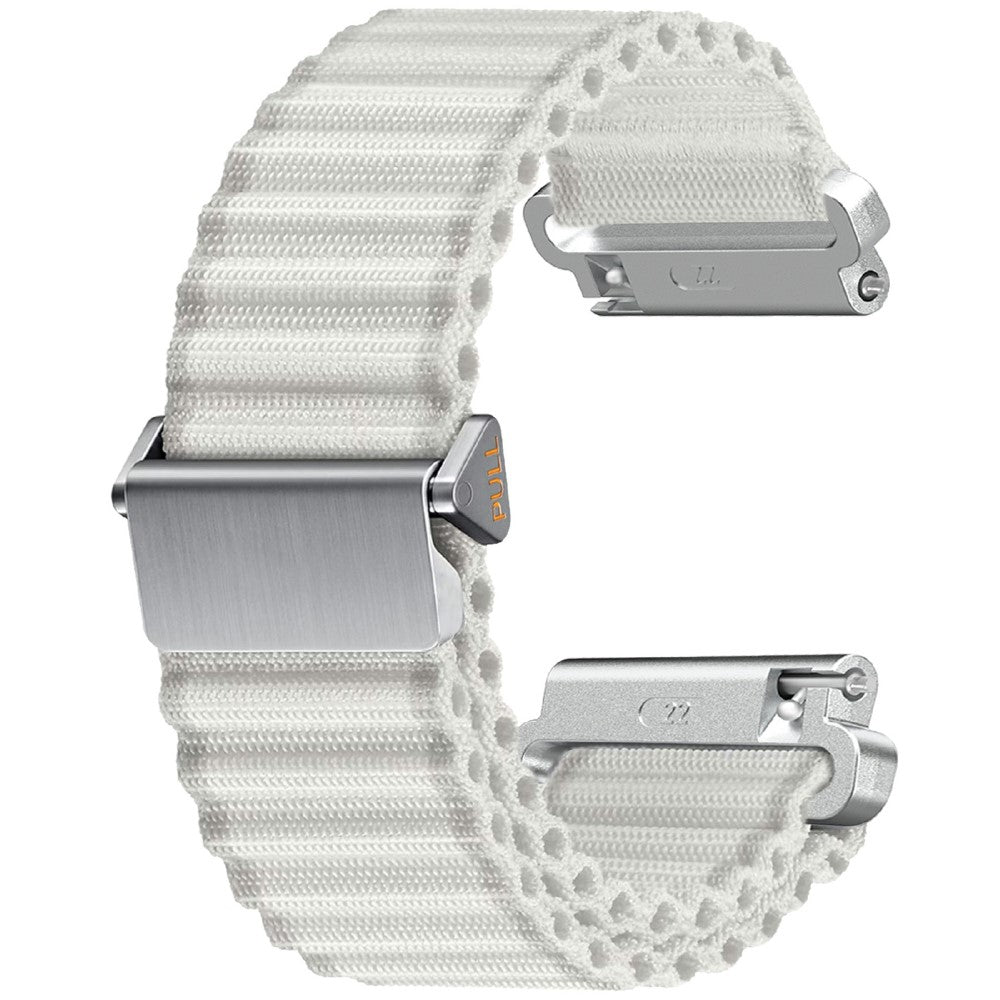 Huawei Watch GT 3 42mm / GT 3 Pro 43mm Watch Strap 20mm Wave Design Nylon Wrist Band - White#serie_2