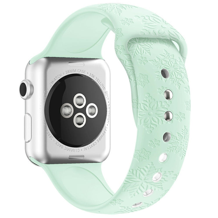 Watch Strap for Apple Watch Series 49mm - 45mm - 44mm - 42mm - Snowflake Light Green#serie_16