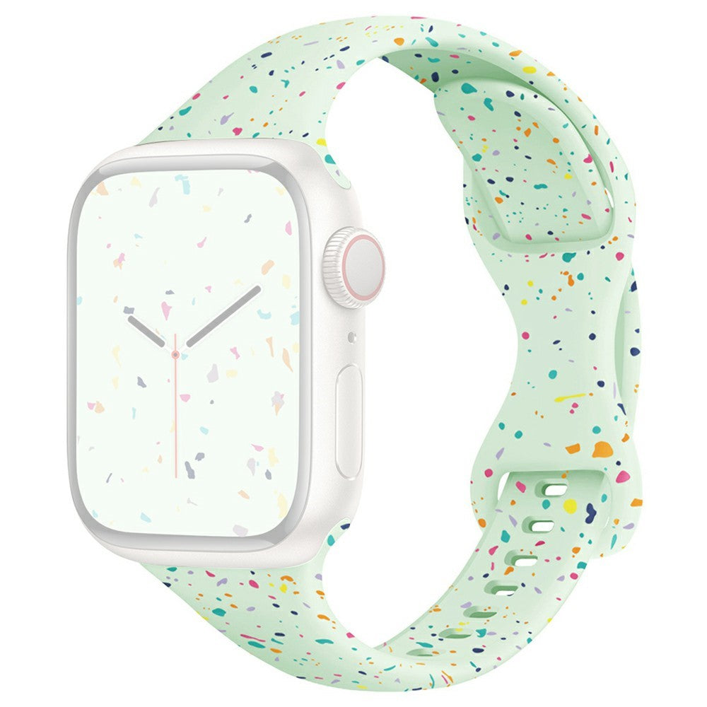 Strap Apple Watch Series 49mm - 45mm - 44mm - 42mm Silicone Band - Soft Mint#serie_10