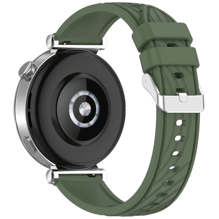 Huawei Watch GT 3 42mm / Samsung Galaxy Watch7 / 6 / 5 / 4 / 5 Pro Watch Strap 20mm Textured Silicone Band - Dark Green#serie_2