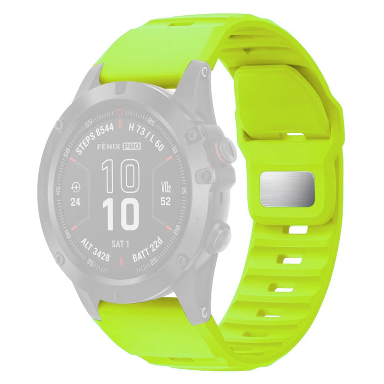 26mm Silicone Band Garmin Fenix 8 51mm / Enduro 3 / Enduro 2 Quick Release Watch Strap - Green#serie_6