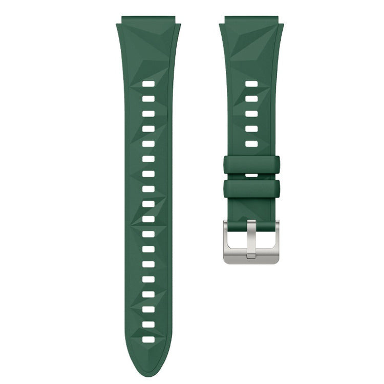 18mm Strap Huawei Watch GT 5 41mm / GT 4 41mm / Garmin Venu 3S Rhombus Pattern Universal Silicone Watch Band - Green#serie_15