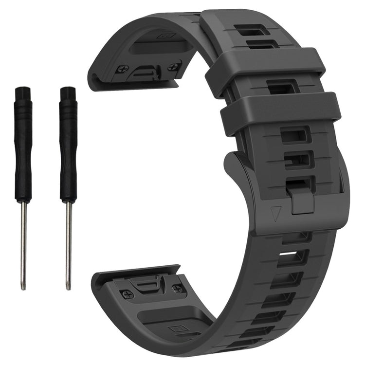 Garmin Fenix 8 47mm / Fenix E 47mm / Fenix 7 Quick Release Watch Band Dual Color 22mm Silicone Wrist Strap - Dark Grey#serie_4