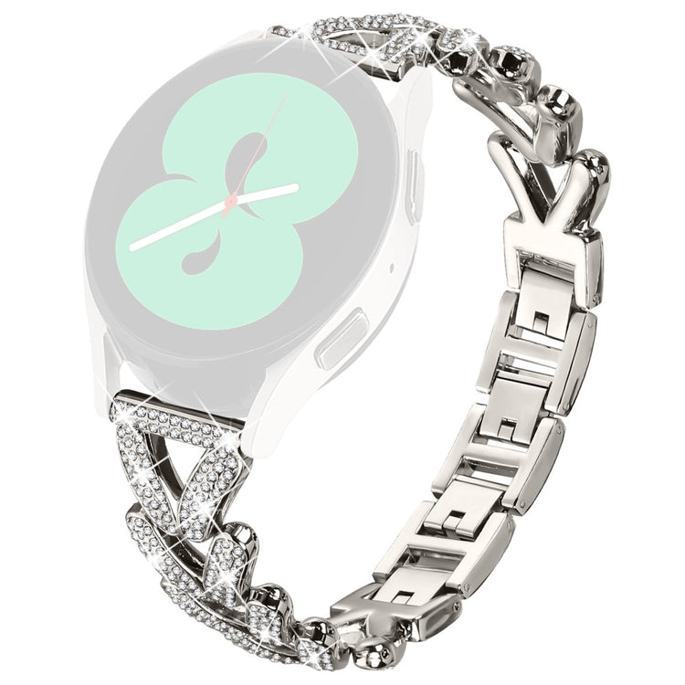 Metal Twisted Watch Band Rhinestone Decor Withings Steel Watch Strap - Starlight#serie_4