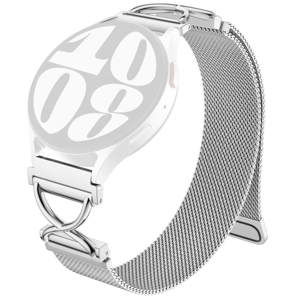 Garmin Forerunner 245 / Forerunner 245 Music Watch Band Magnetic Stainless Steel Milanese Strap with X-Shaped Connector - Silver#serie_1