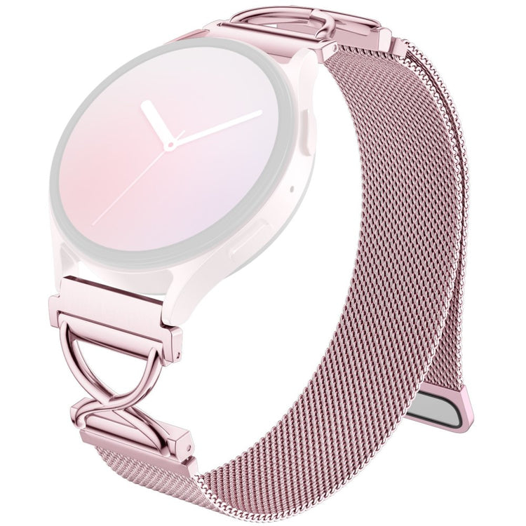 Huami Amazfit GTS 2 Milanese Band Electroplated Stainless Steel Magnetic Watch Strap with X-Shaped Connector - Rose Pink#serie_3
