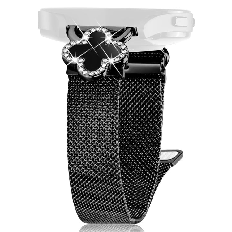 Huami Amazfit GTR Mini Milanese Band Stainless Steel Watch Strap Clover Decor, Size: S - Black  /  Black Shell#serie_3