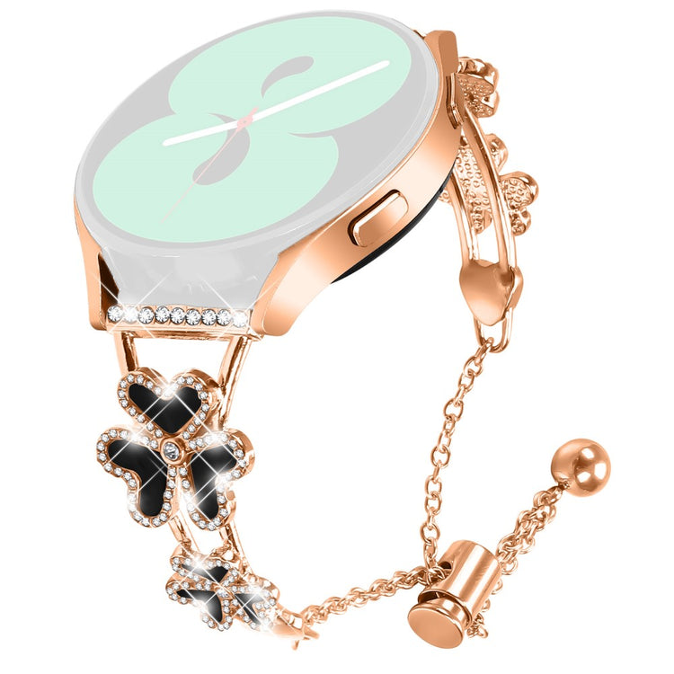 Huami Amazfit GTS 2 Watch Strap Replacement Metal Band Heart Clover Decor - Rose Gold#serie_3