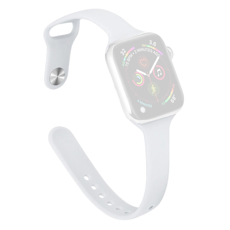 KALEBOL Silicone Watch Band Apple Watch Series 10 46mm Replacement Strap - White#serie_2