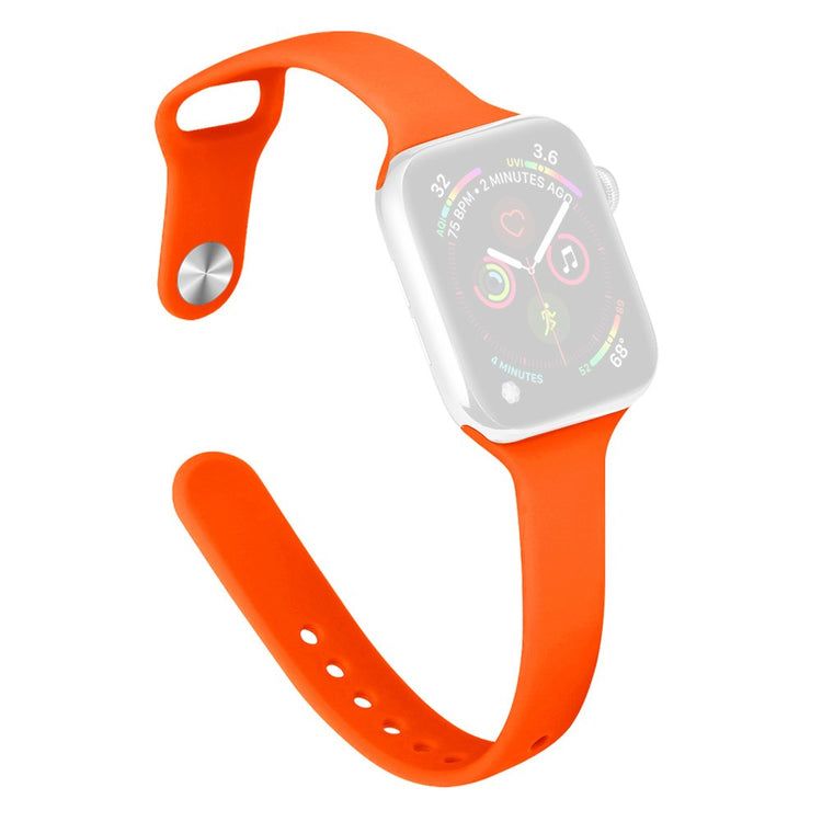 KALEBOL Silicone Watch Band Apple Watch Series 10 46mm Replacement Strap - Orange#serie_3