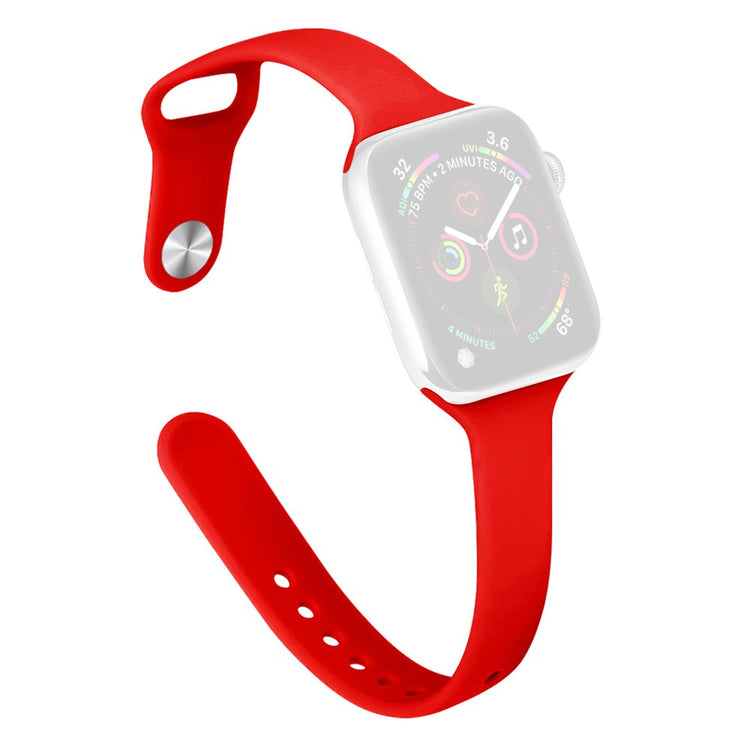 KALEBOL Silicone Watch Band Apple Watch Series 10 46mm Replacement Strap - Red#serie_5