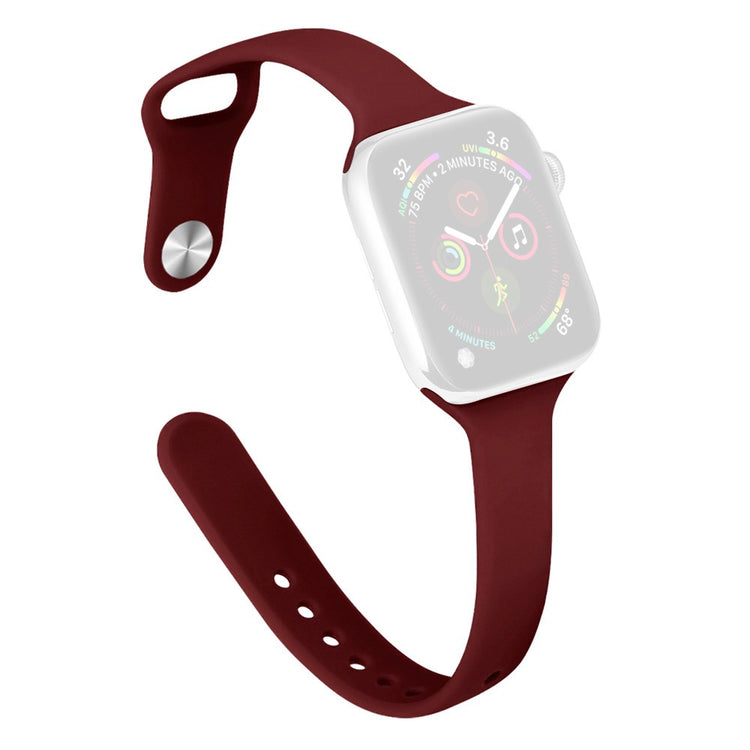KALEBOL Silicone Watch Band Apple Watch Series 10 46mm Replacement Strap - Wine Red#serie_6
