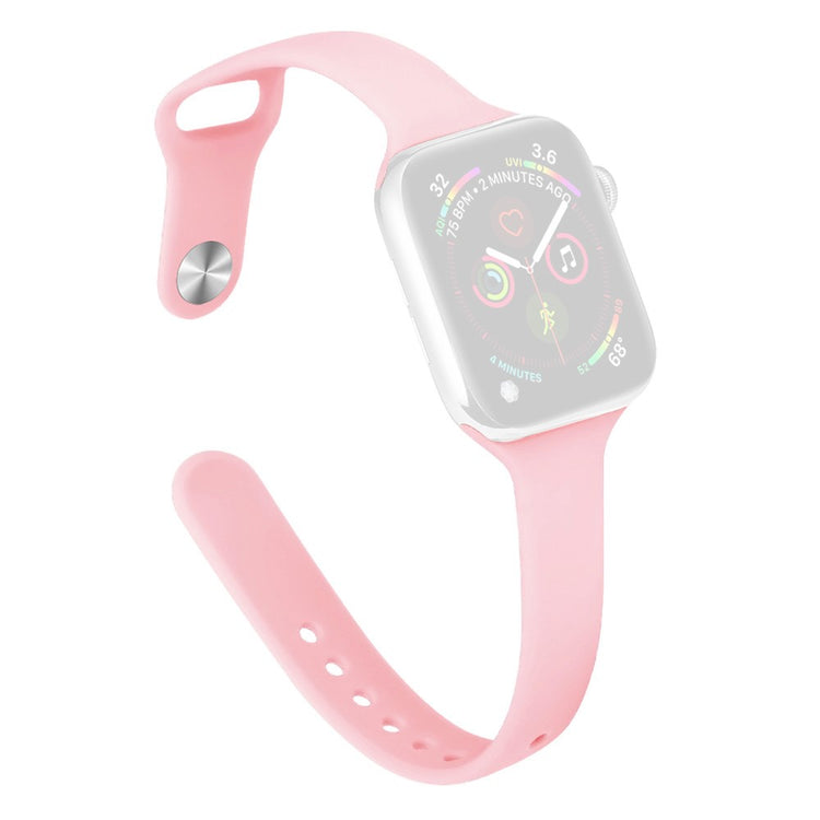 KALEBOL Silicone Watch Band Apple Watch Series 10 46mm Replacement Strap - Light Pink#serie_7