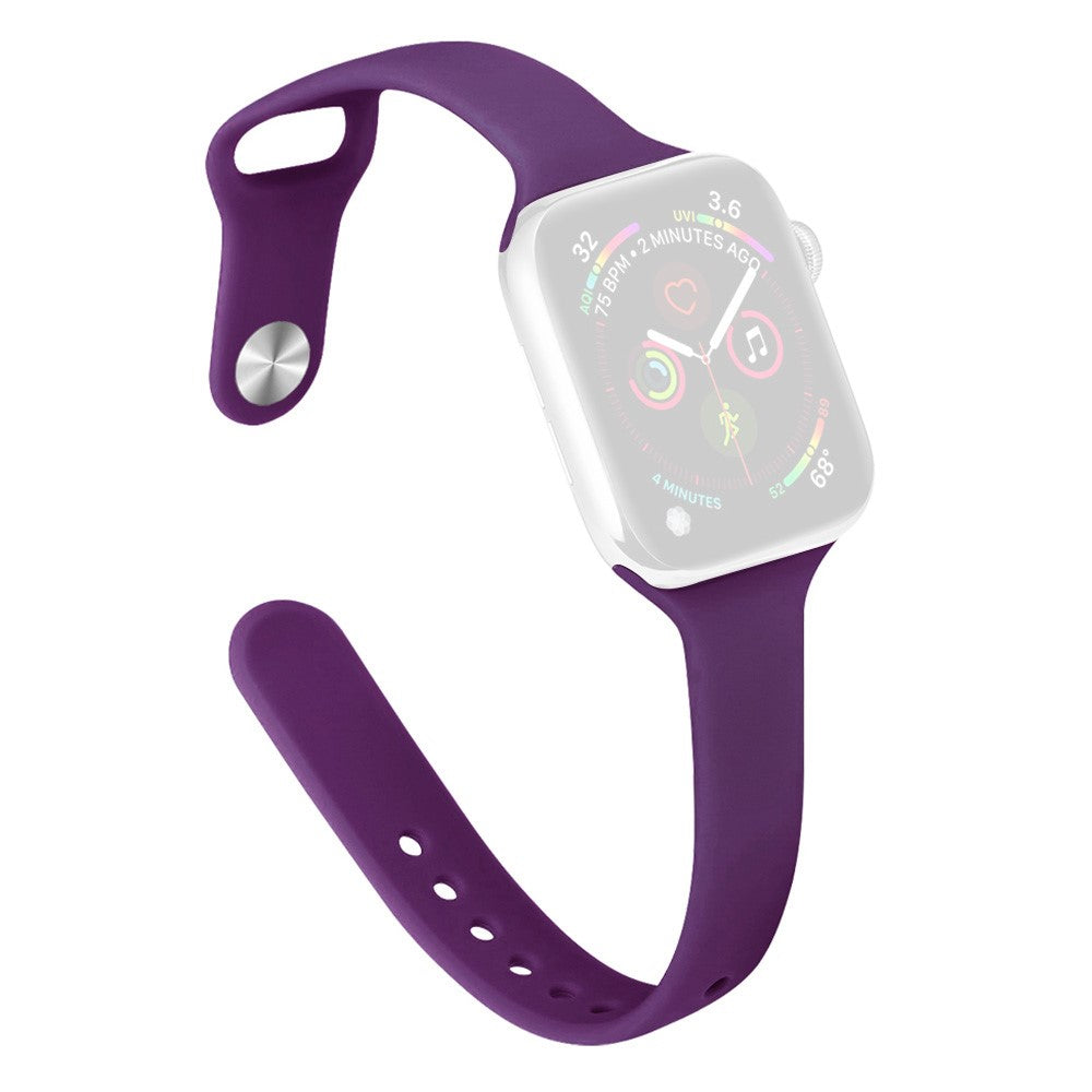 KALEBOL Silicone Watch Band Apple Watch Series 10 46mm Replacement Strap - Dark Purple#serie_10