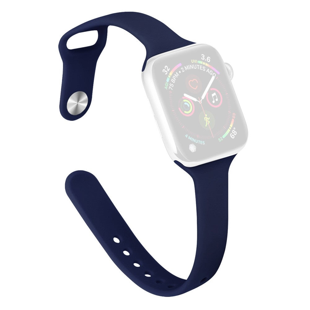 KALEBOL Silicone Watch Band Apple Watch Series 10 46mm Replacement Strap - Midnight Blue#serie_11