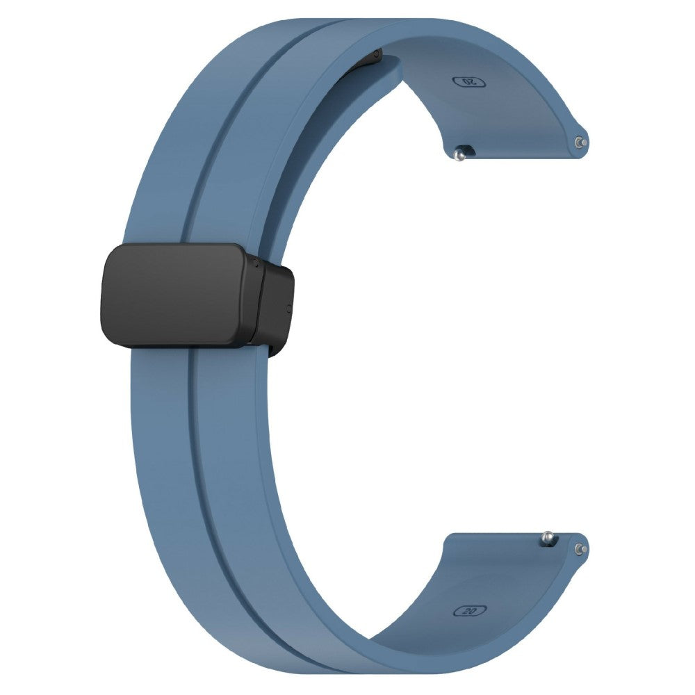 KALEBOL 22mm Magnetic Buckle Strap Samsung Galaxy Watch3 45mm / Huawei Watch GT 5 46mm / GT 5 Pro 46mm Silicone Watch Band - Blue#serie_5