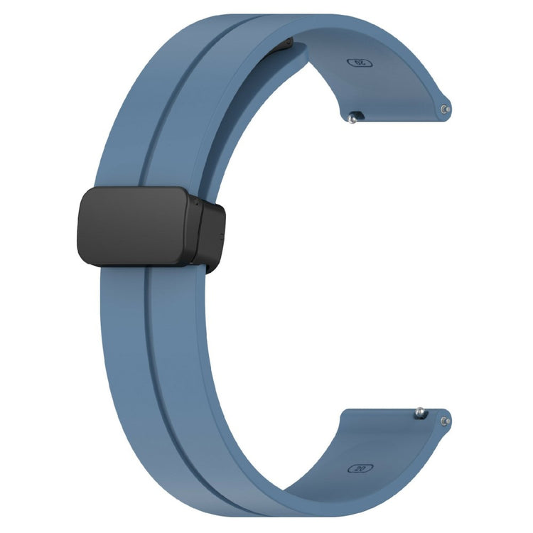KALEBOL 22mm Magnetic Buckle Strap Samsung Galaxy Watch3 45mm / Huawei Watch GT 5 46mm / GT 5 Pro 46mm Silicone Watch Band - Blue#serie_5