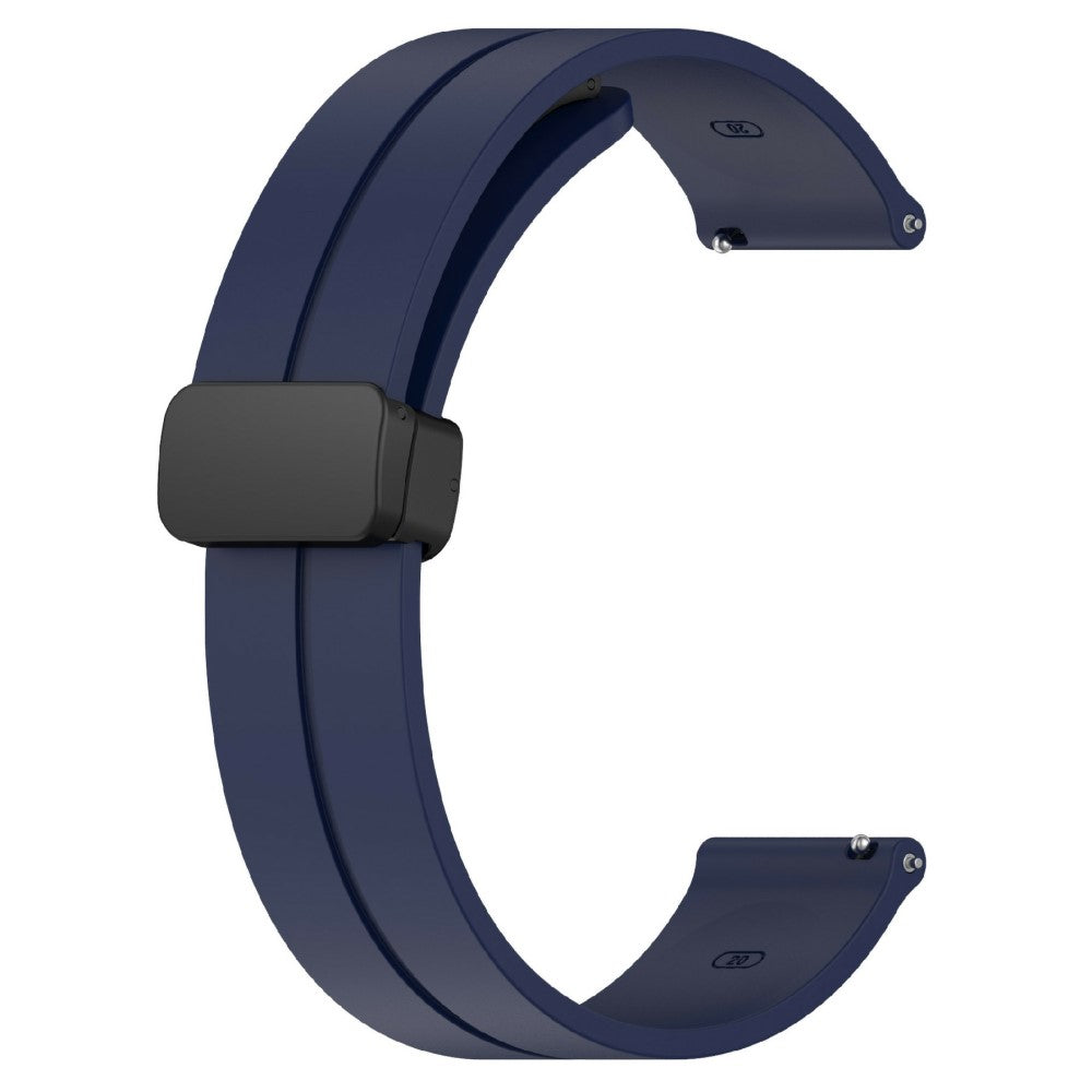 KALEBOL 22mm Magnetic Buckle Strap Samsung Galaxy Watch3 45mm / Huawei Watch GT 5 46mm / GT 5 Pro 46mm Silicone Watch Band - Midnight Blue#serie_15