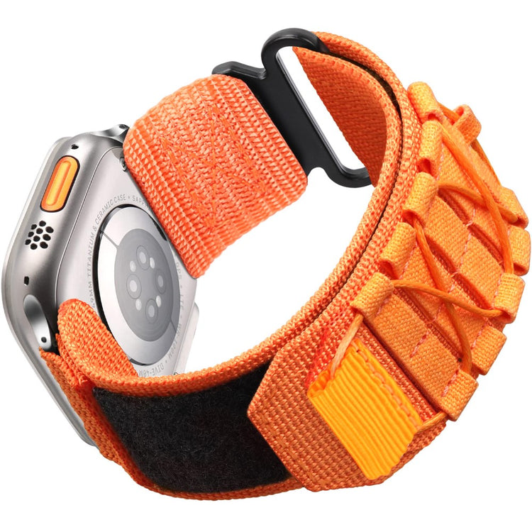 Watch Band Apple Watch Series 49mm - 45mm - 44mm - 42mm Nylon Woven Magic Tape Strap - Orange#serie_2