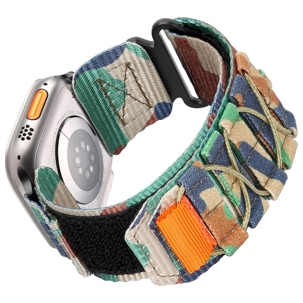Watch Band Apple Watch Series 49mm - 45mm - 44mm - 42mm Nylon Woven Magic Tape Strap - Jungle Camouflage#serie_6