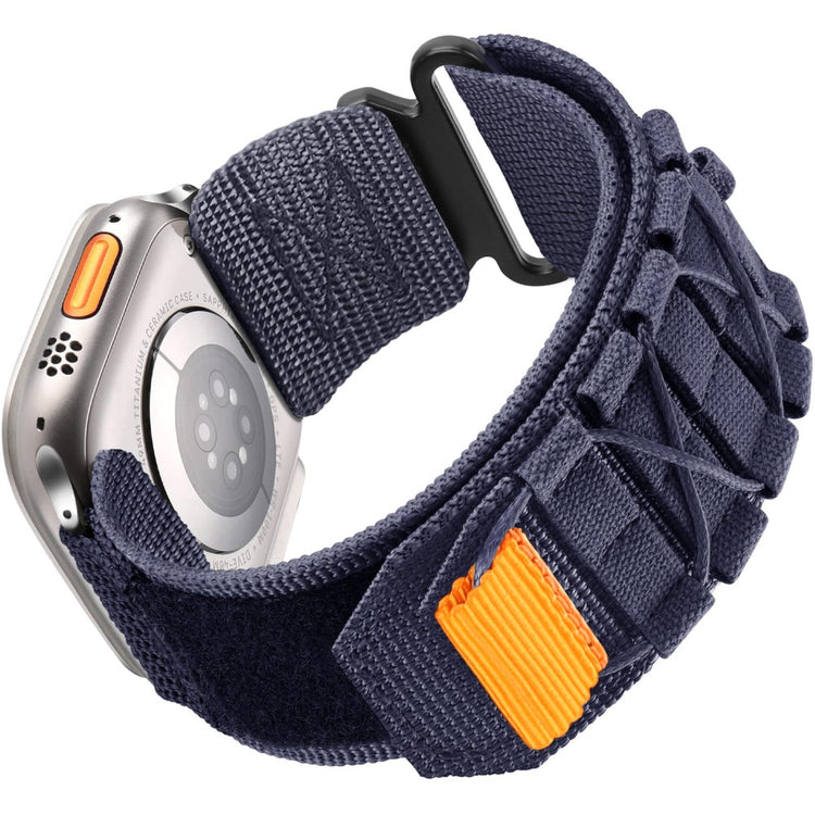 Watch Band Apple Watch Series 49mm - 45mm - 44mm - 42mm Nylon Woven Magic Tape Strap - Blue#serie_7