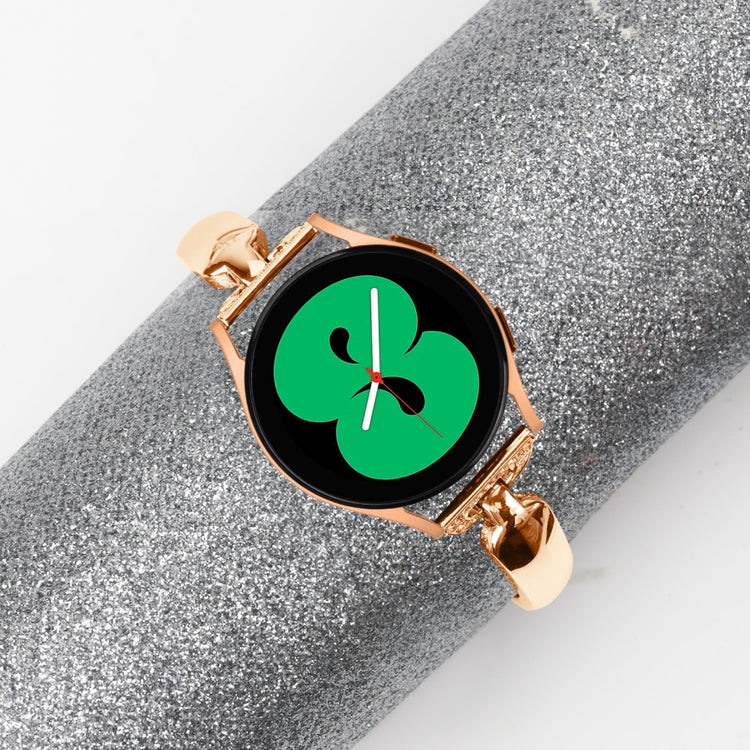 Meget Holdbart Metal Og Rhinsten Universal Rem passer til Smartwatch - Pink#serie_3