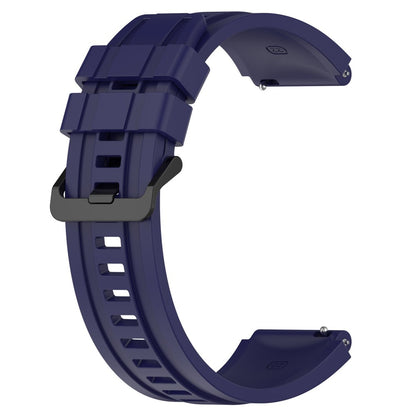 Superflot Metal Og Silikone Universal Rem passer til Smartwatch - Blå#serie_2