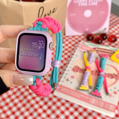 Super Kønt Metal Og Nylon Universal Rem passer til Apple Smartwatch - Flerfarvet#serie_4