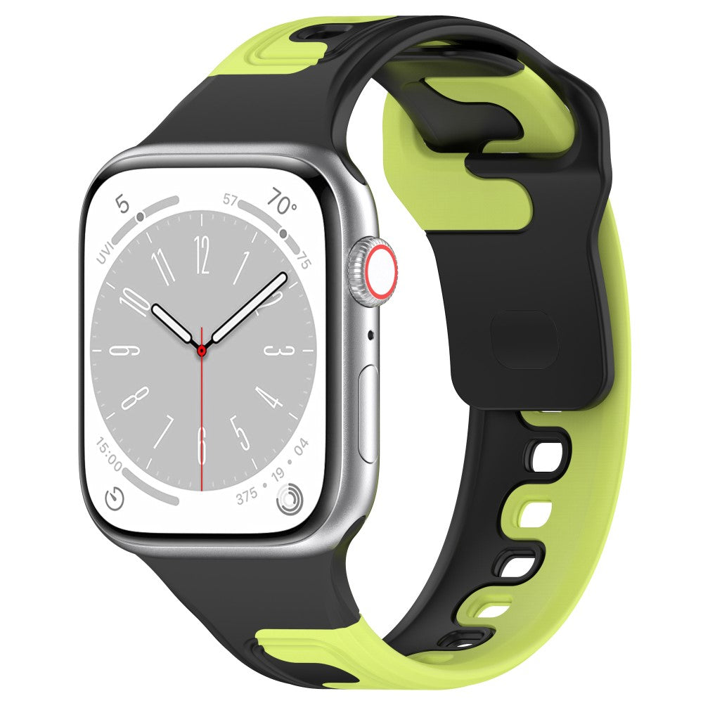Smuk Silikone Universal Rem passer til Apple Smartwatch - Grøn#serie_2
