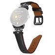 Black Buckle Watch Strap Google Pixel Watch / Pixel Watch 2 Genuine Cowhide Leather Band with Crown Rhinestone