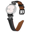 Black Buckle Band Samsung Galaxy Watch Universal Rhinestone Crown Connector Watch Strap Bracelet