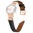 Watch Band Samsung Galaxy Watch Universal Rhinestone Crown Connector Bracelet with Rose Gold Buckle